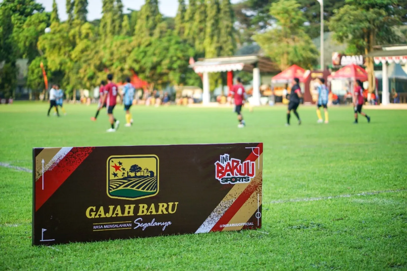 Gajah Baru sports field branding board